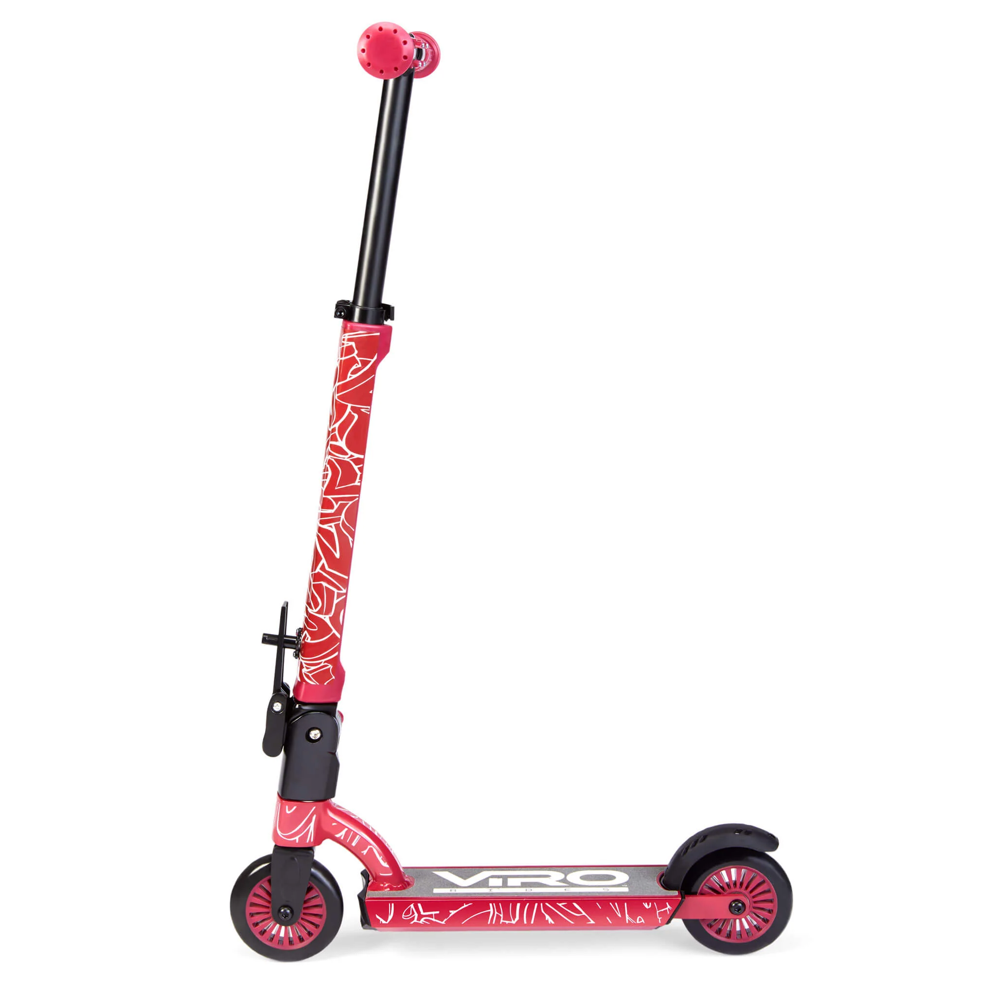 Viro Rides Compact Scooter Black and Red - Image 3